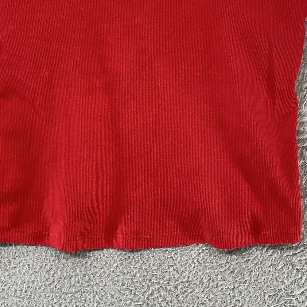 Abercrombie & Fitch Tank Top Womens XL Red Bra-Free Collection Crochet Trim - Picture 3 of 14